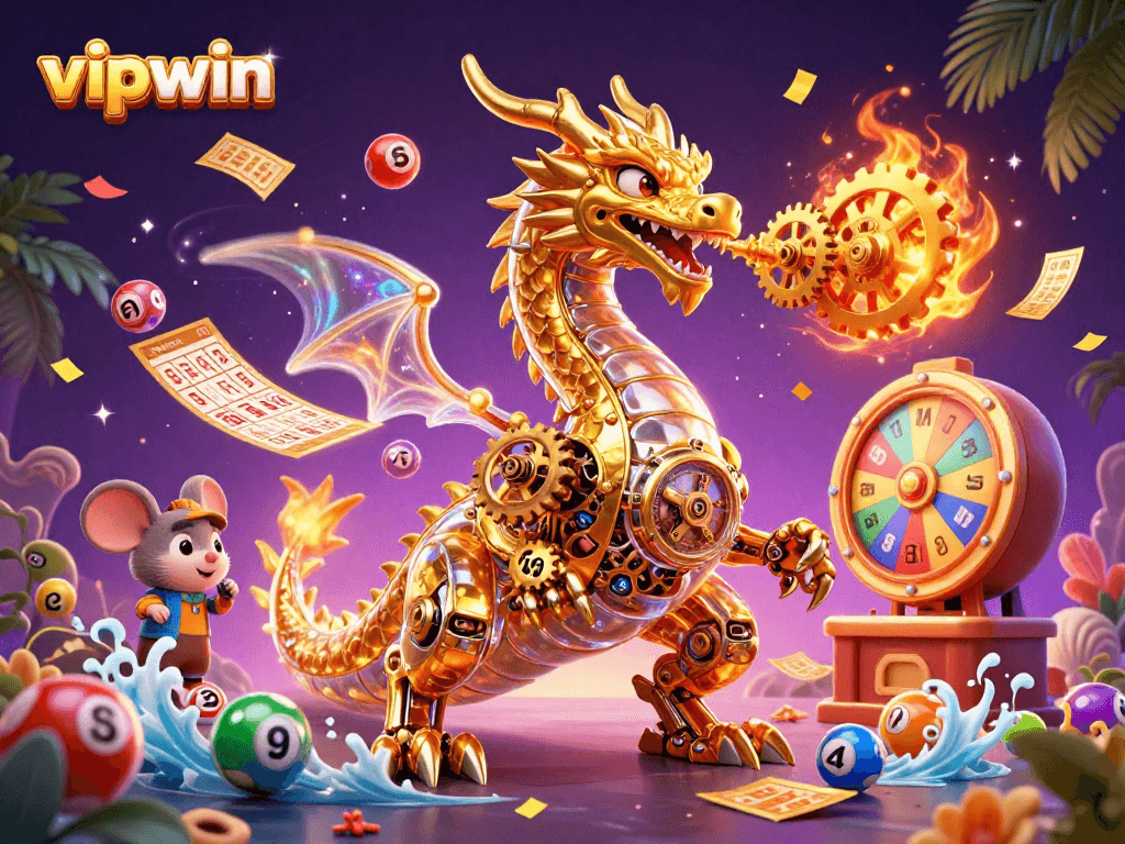 Experience the thrill of gaming with vipwin's dynamic casino atmosphere and vibrant lottery elements.