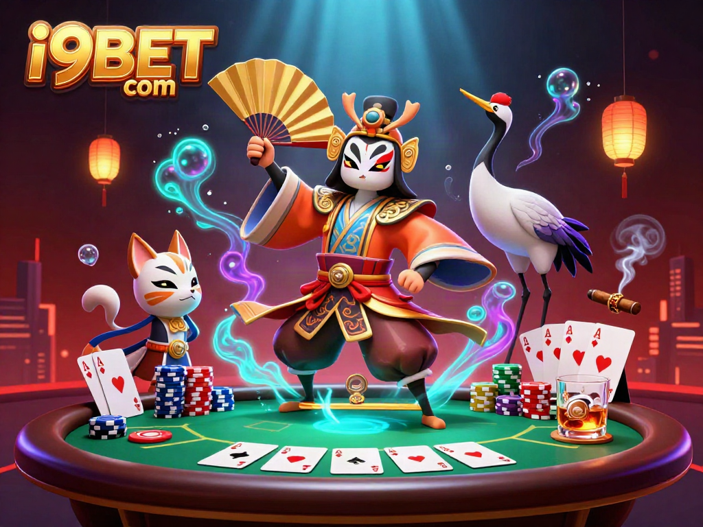Engage in thrilling gameplay at i9BET com with vibrant casino elements and characters.