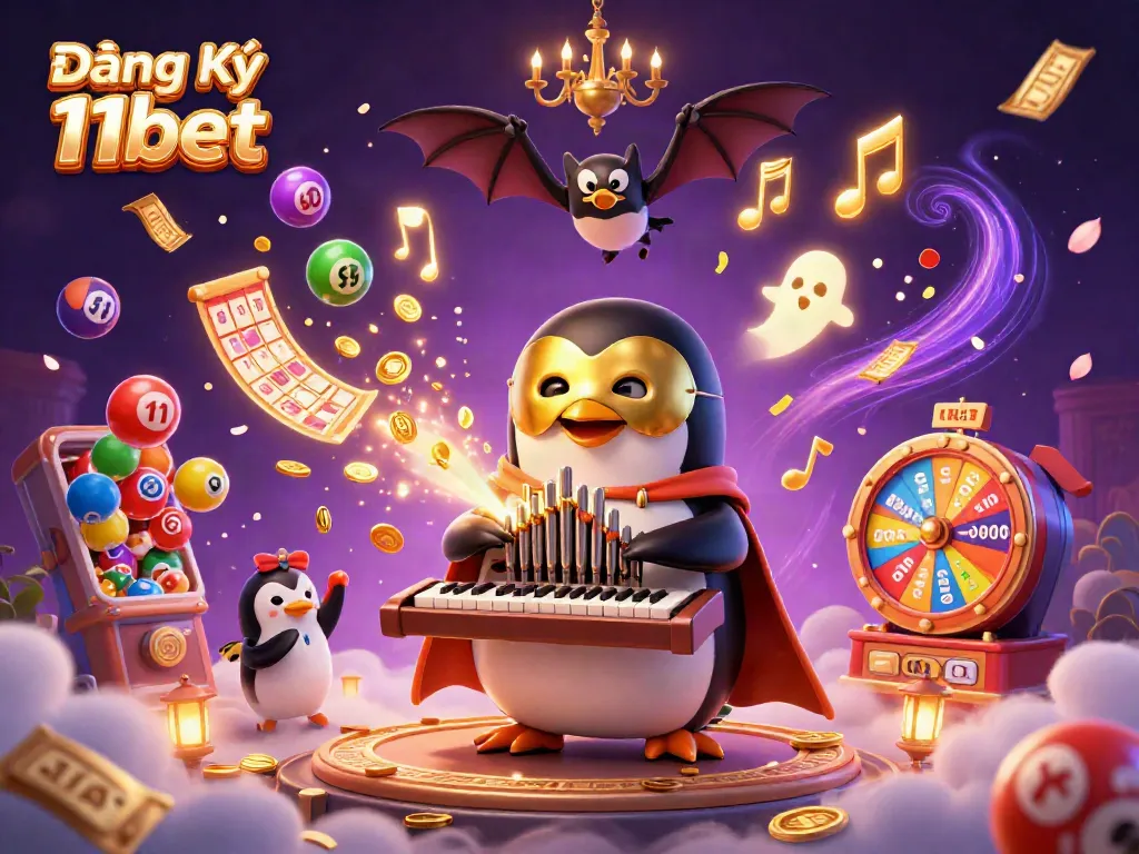 Engage in fun with Đăng Ký 11bet featuring animated casino elements and lively characters.