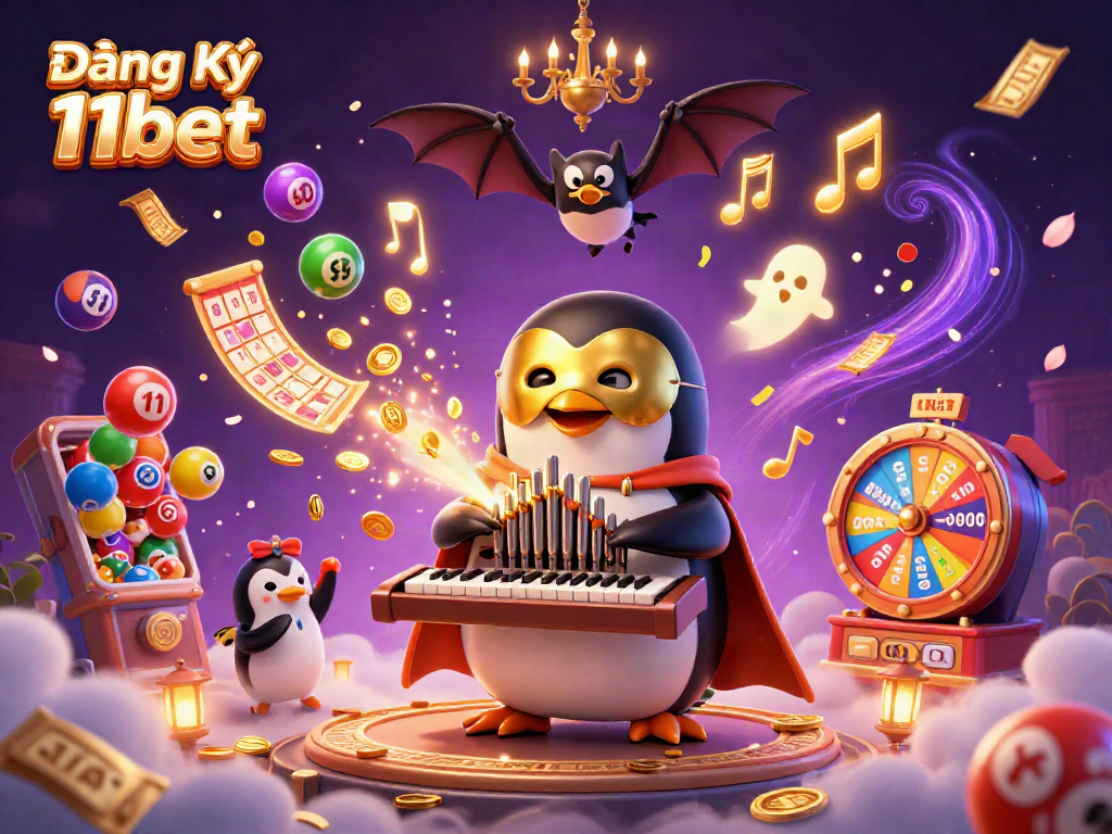 Engage in fun with Đăng Ký 11bet featuring animated casino elements and lively characters.