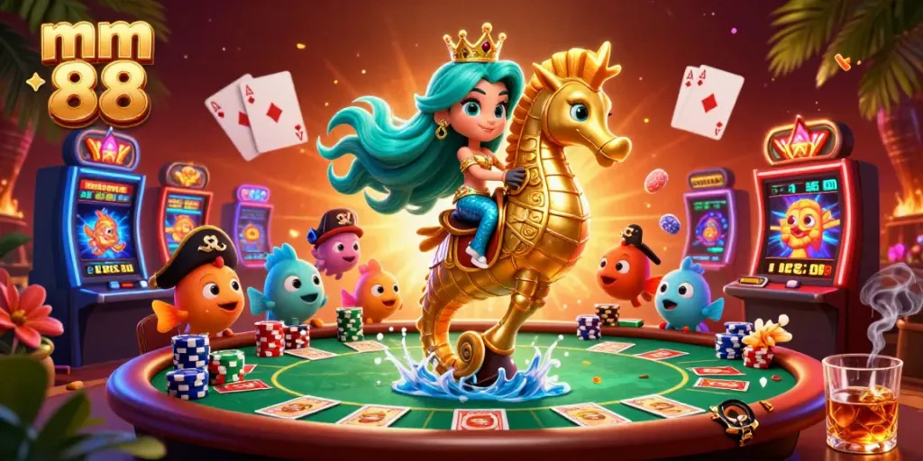 Experience the thrilling mm 88 casino adventure with our mermaid princess and vibrant characters.