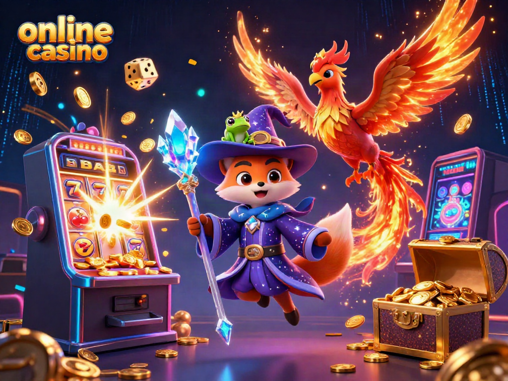 Engage in the vibrant online casino scene featuring mystical characters and gaming excitement.