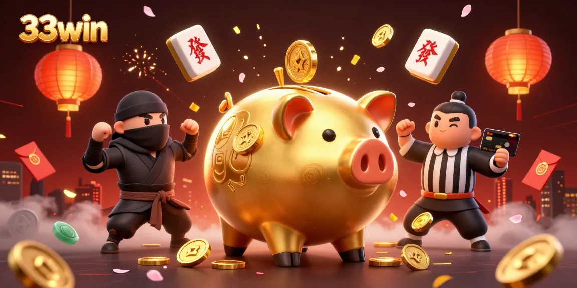 Engage with 33win's vibrant casino scene showcasing exciting gaming dynamics and lively characters.