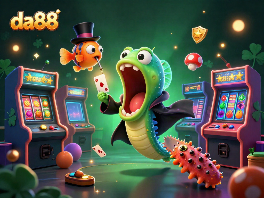 Experience excitement at da88 with magical underwater characters and vibrant casino elements.