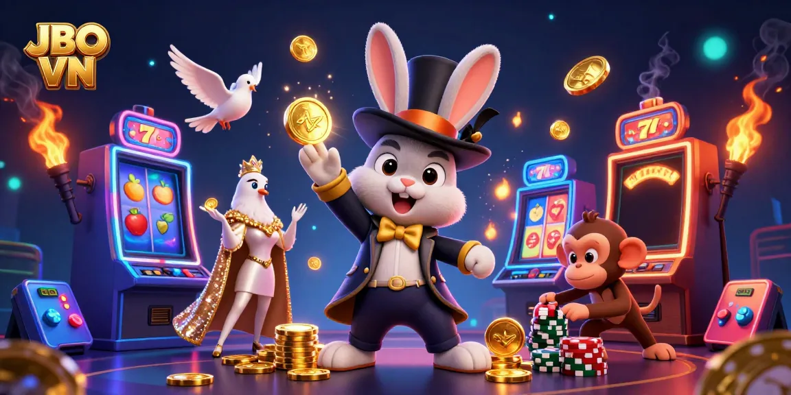 Engage in winning strategies with JBO VN's captivating casino experience featuring vibrant game elements.