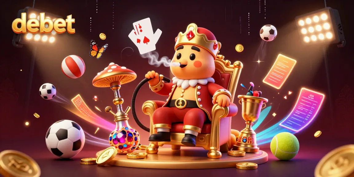 Engage with debet as you immerse in the vibrant world of online gambling, featuring dynamic sports elements and captivating characters.