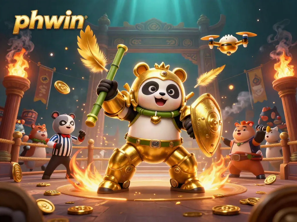 Experience thrilling gameplay with phwin's dynamic 3D casino scene featuring exciting game elements.