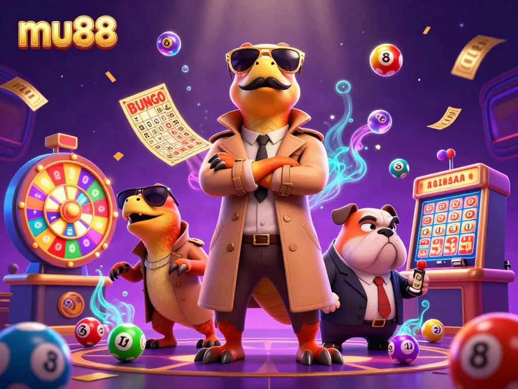 Engage with mu88 as raptors attempt to enter a VIP casino lounge amid a lively gaming scene.