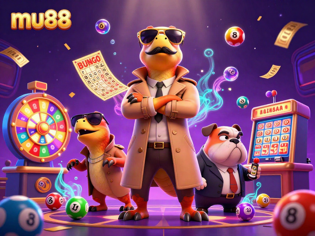 Engage with mu88 as raptors attempt to enter a VIP casino lounge amid a lively gaming scene.