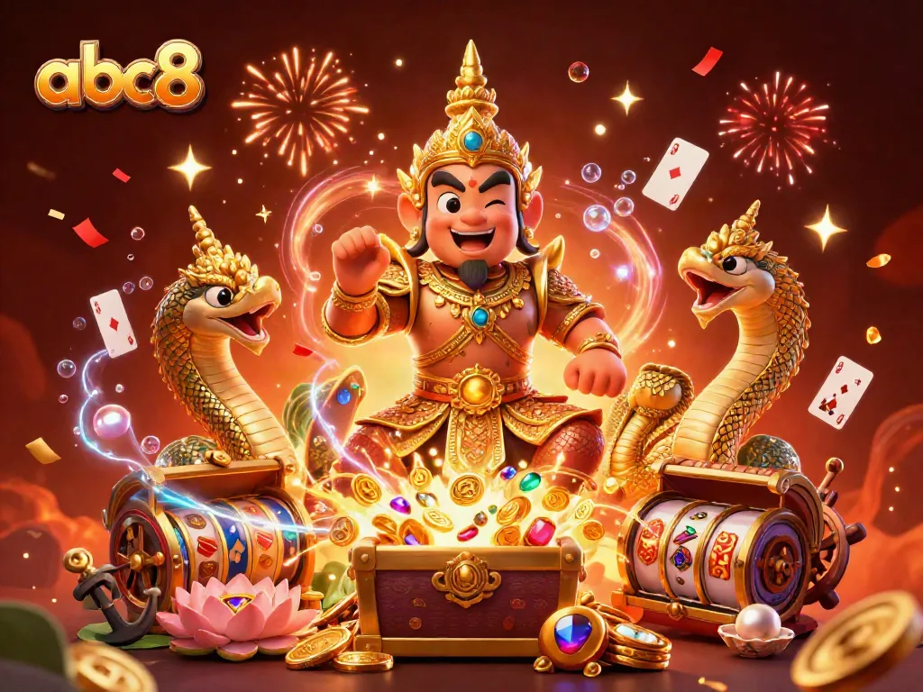 Experience the thrill of abc8 with immersive casino elements and dynamic characters in a vibrant celebration.