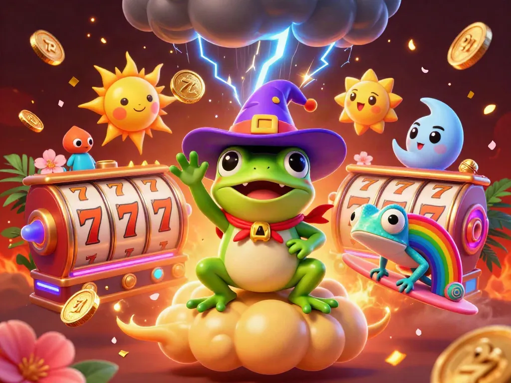 Experience winning with JW88 fortune in a colorful casino storm of coins and magic.