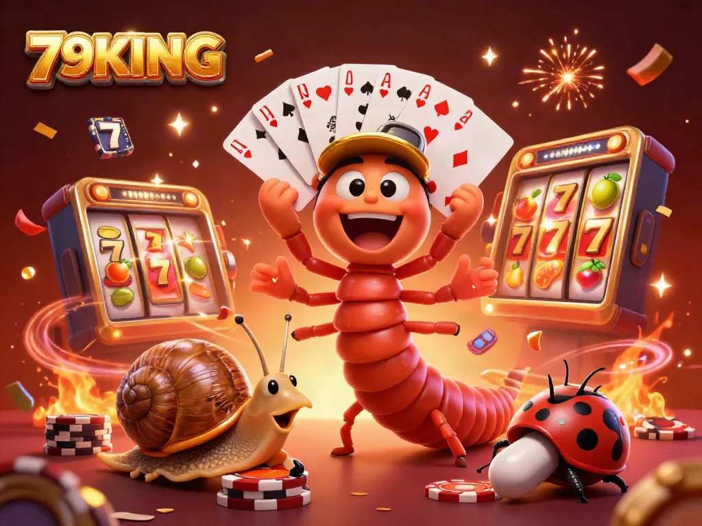 Experience the thrilling 79KING casino action with vibrant characters and exciting slot elements.